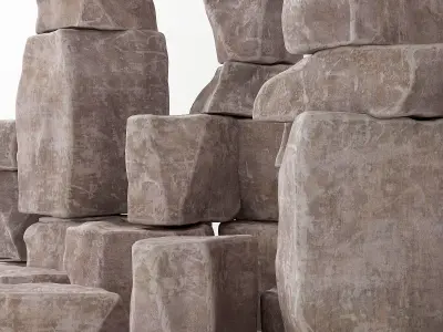 Rock stone collection 3D model