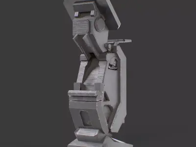 scifi stand Low-poly 3D model