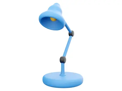 3d table lamp cartoon 3D model