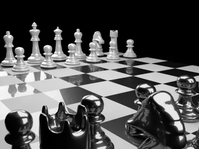 Chess Model Low Poly board Low-poly 3D model