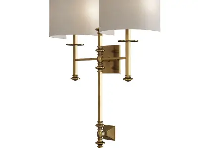 Devon Two Light Sconce Low-poly 3D model