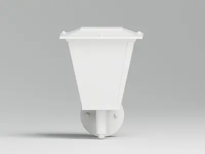 Solar Outdoor Wall Lamp 3D Model Low-poly 3D model