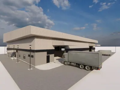 Warehouse-Warehouse Building 3D model