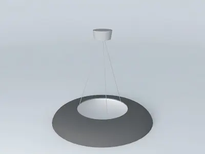 Lamp circular pendant light Free 3D model