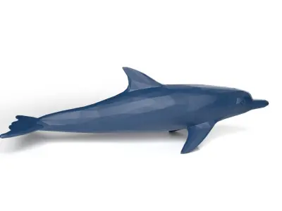 Dolphin Low Poligonal Low-poly 3D model