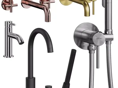 Abber Wasser Kreis faucet set 3D model