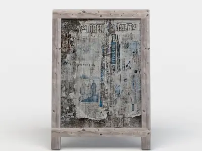 Poster Low-poly 3D model