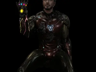 Iron Man - Tony Stark - Mark 85 from Avengers Endgame 3D model