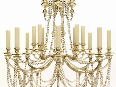 Classic Chandelier 5 3D model