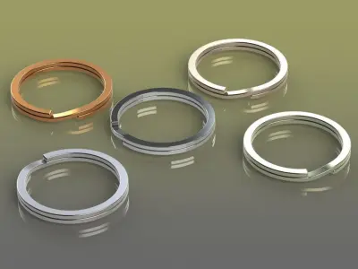Small Keyring Free 3D model