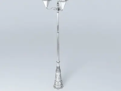 Square street light 3D model