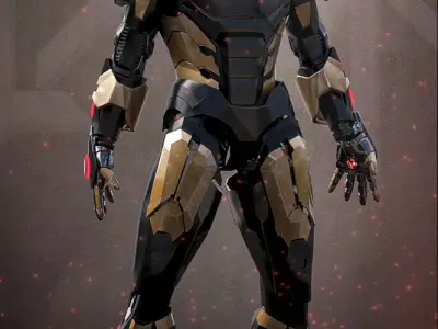 Iron Man MK C42 Chaos Armor MAX 3D model