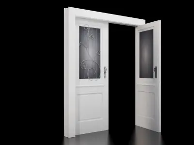 Classic Door 3D model 4