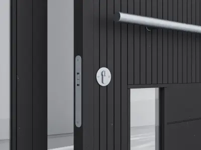 Aluminium door 191 3D model