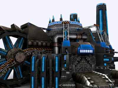 3DRT - Mining Factory  Low-poly 3D model