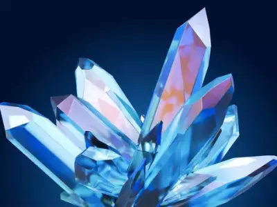 Crystal crystals 3D model