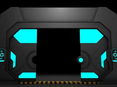 Sci Fi Door  3D model