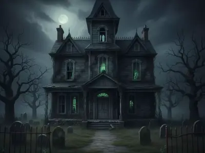 Haunted Gothic Mansion low-poly Low-poly 3D model