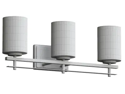  Millennium Lighting Huderson 3 - Light Vanity in Modern Gold 3D model