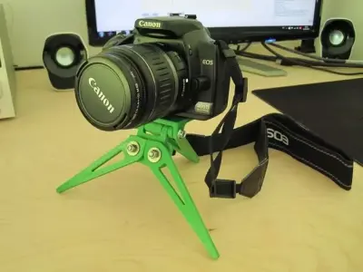 Compact  Camera Tripod - foldable 3D model