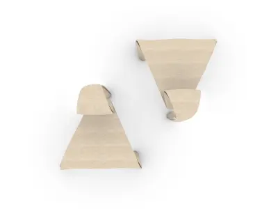 Elegant Chair Low-poly 3D model