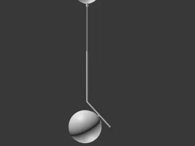 5 Table Lamps Set 1 3D model