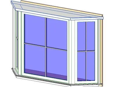 Casement Bay Window 3D model