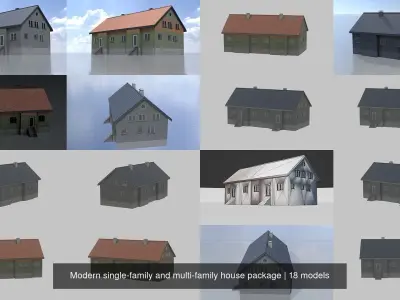 Modern single-family and multi-family house package