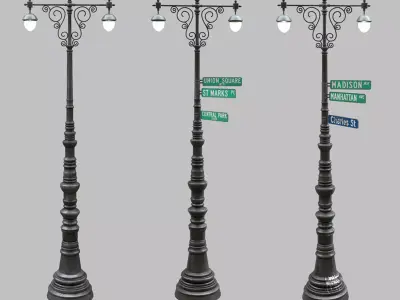 COLLECTION Street lamp 3D model