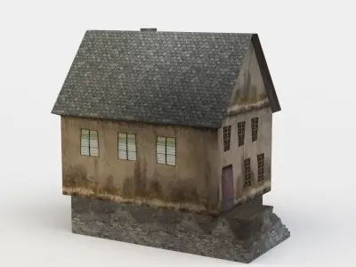 House old Low-poly 3D model