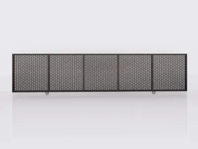 Sliding gate or door - Full parametric Revit Family 3D model