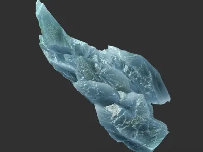 Scifi Spiky Ice 220611 - Ultra HD 16K Textures Low-poly 3D model