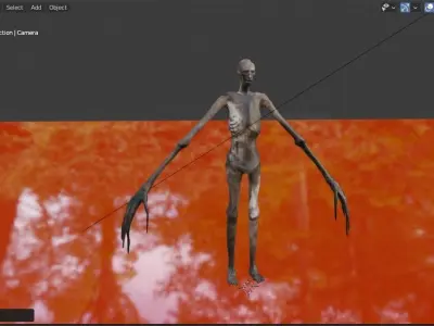 Nightmare SCP-096 Free 3D model