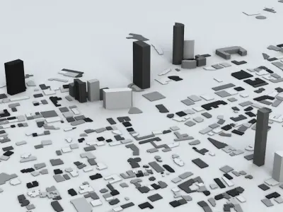 Beirut Streets and Buildings 3D model