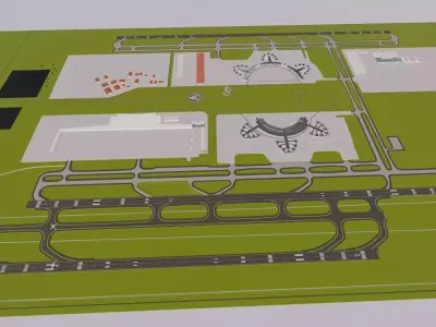 3D Airport-Airport 3D model