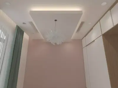 Flower pendant light Free 3D model