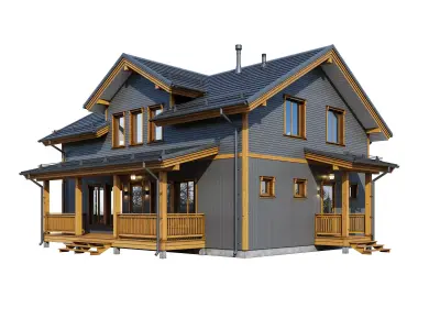 Alpine house Bodak 3D model