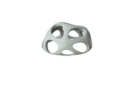 SciFi Cube Object No 55581 Low Poly Shape Low-poly 3D model