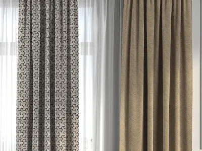 Curtain Set 249 3D model