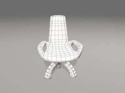 scifi chair 3D model