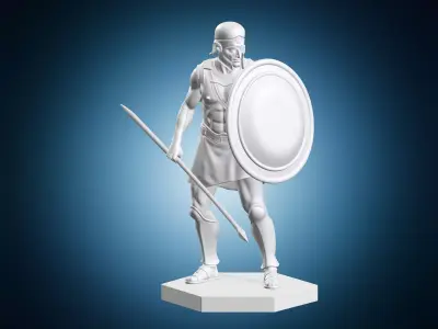 Spartan Hoplite Warrior 3D print model