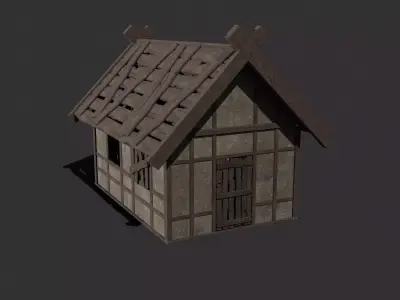 Generic Viking Orc House Pack Low Poly Models Low-poly 3D model