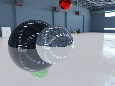 HDRI - Airplane Hangar Interior 6 Texture