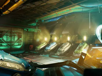 AI Server Room Kit - UE5 Low-poly 3D model