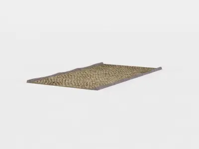 Road styrofoam tray Low-poly 3D model