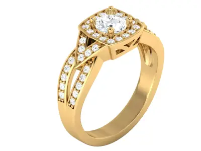  Women Ring 3dm STL OBJ FBX Details 3D print model