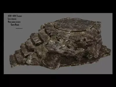 stairway 01 Low-poly 3D model