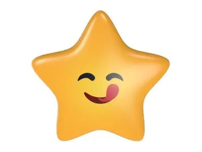 Star - Emoji Low-poly 3D model