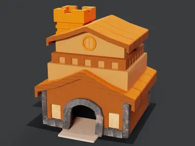 Town hall 3D model