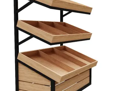 Stall models Low-poly 3D model